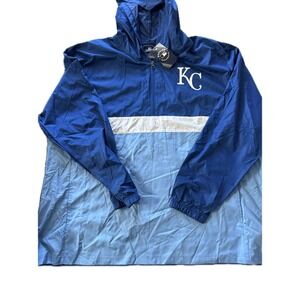 Kansas City Royals Men's MLB Shop 1/4 Zip Windbreaker Pullover - Blue 3XL